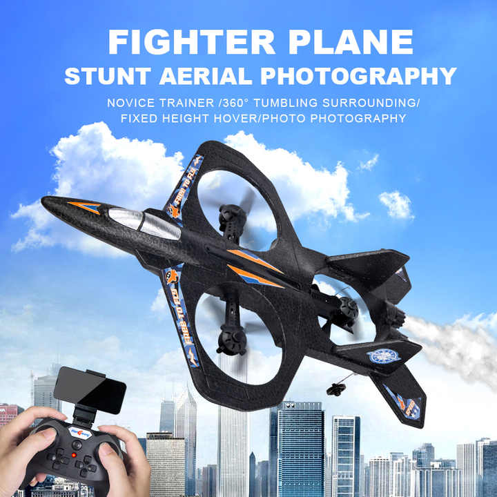 2.4G Radio Foam Quadcopter RC Stunt Plane Airplane Aircraft Drone Model Helicopter Remote Control Toys for Adults Kids