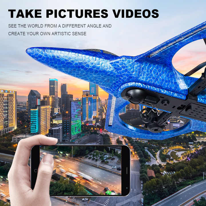 2.4G Radio Foam Quadcopter RC Stunt Plane Airplane Aircraft Drone Model Helicopter Remote Control Toys for Adults Kids