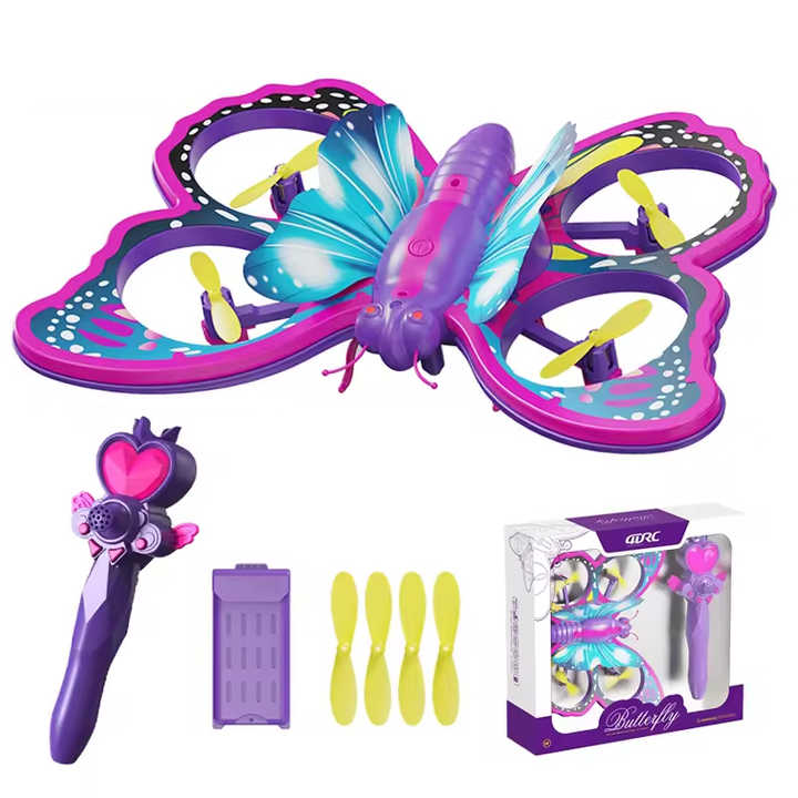 Foam RC Aircraft Intelligent Obstacle Avoidance Gravity Induction Remote Control Flying Butterfly Drone Girl Boy Toys