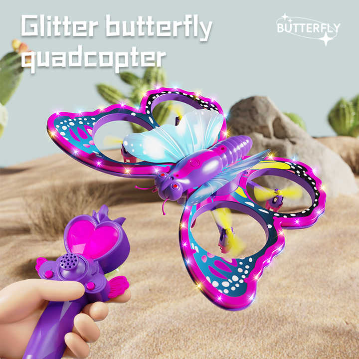Foam RC Aircraft Intelligent Obstacle Avoidance Gravity Induction Remote Control Flying Butterfly Drone Girl Boy Toys